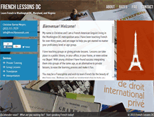 Tablet Screenshot of frenchlessonsdc.com